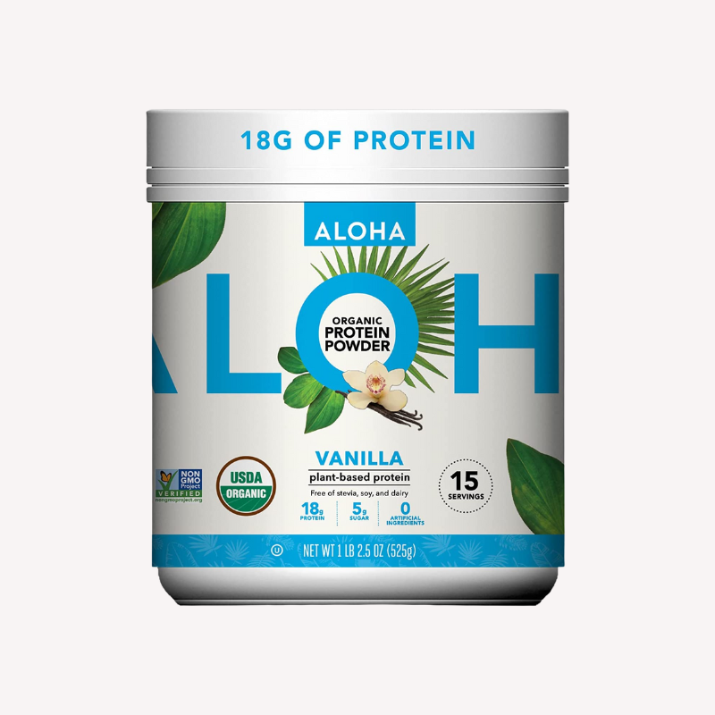 ALOHA Organic Vanilla PlantBased Protein Powder Supwell